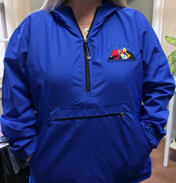 Modeling Pack-n-go rain jacket