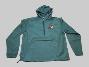 adult pack and go rain jacket forest green