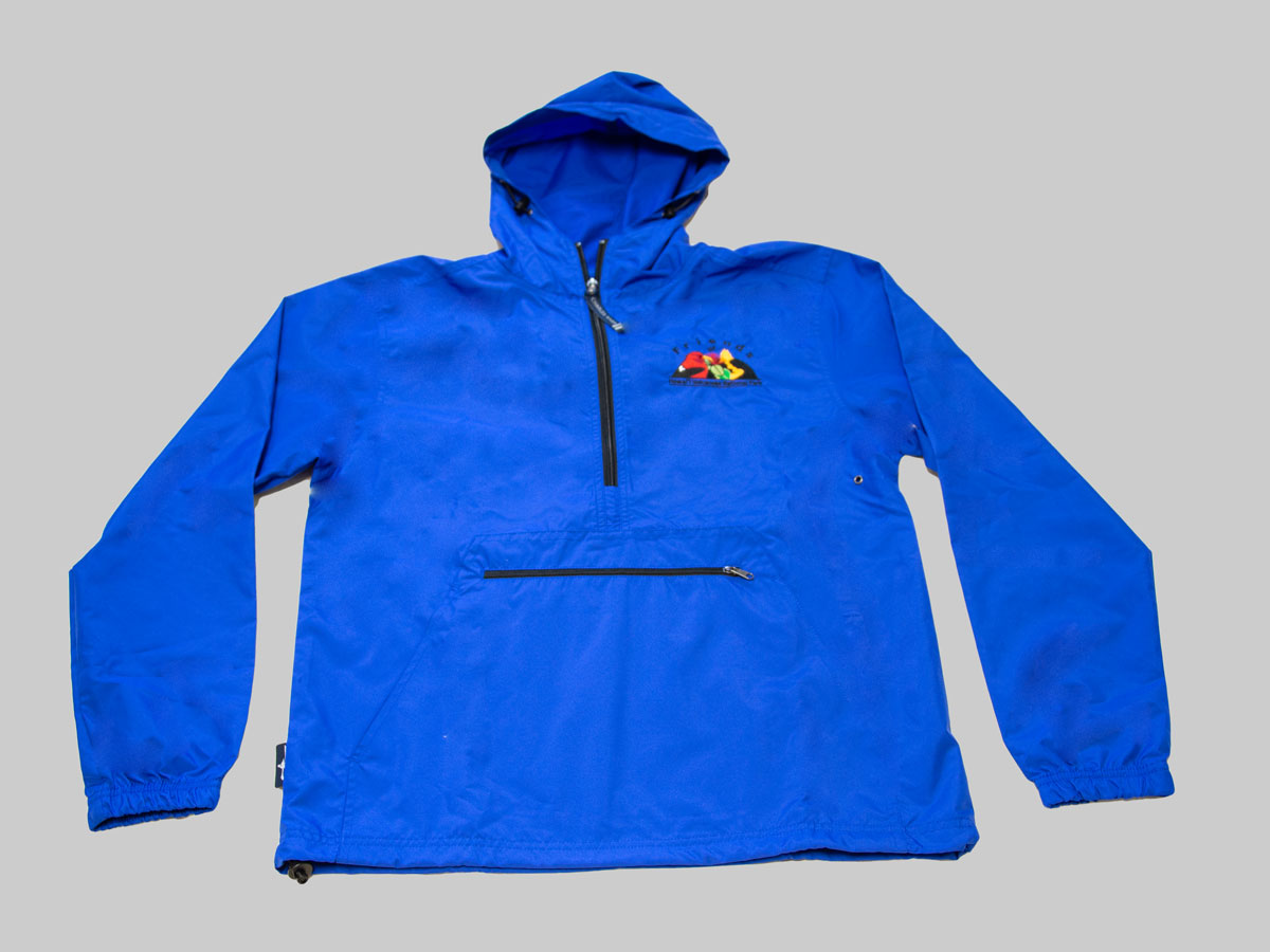 Royal blue on sale pullover windbreaker