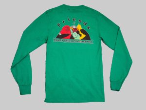 LS t-shirt kelly green back