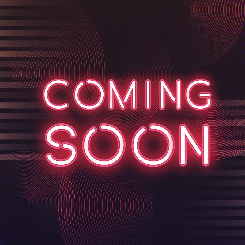 Red coming soon neon icon vector