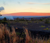 Sunrise alpenglow ( wena'ula) on Mauna Loa by Arlene Buklarewicz Sunrise alpenglow ( wena'ula) on Mauna Loa by Arlene Buklarewicz